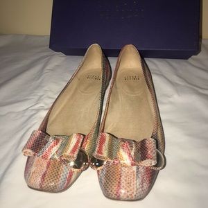 Stuart Weizman Buono square toe flats